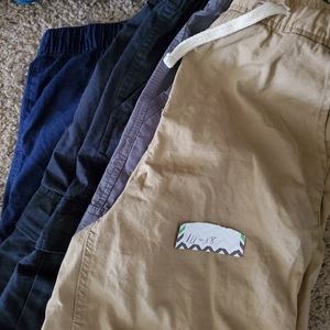 FOUR pairs boys pull on relax fit shorts